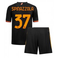 AS Roma Leonardo Spinazzola #37 Tretí Detský futbalový dres 2023-24 Krátky Rukáv (+ trenírky)